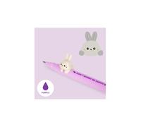 Bolígrafo de Gel Lovely Friends Conejo de Legami - Escritura Suave en Tinta violeta y Diseño Adorable