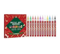 Bolígrafo de gel para uñas | Secado rápido y antidesbarbado, marcador de esmalte semipermanente, para salón, estudio, casa y para aficionados, mujeres, profesionales de todos los días