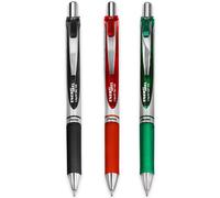 Pentel Lote de 6 bolígrafos de tinta de gel EnerGel-X BL107, punta fina, color negro