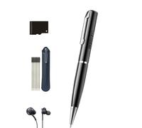 Bolígrafo de grabación HD para reuniones de negocios, clase de estudiantes, uso en forma de bolígrafo, capacidad MP3, gran ruido, reducción portátil