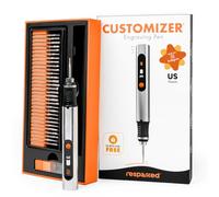 Bolígrafo de grabado, herramienta portátil inalámbrica para artistas y aficionados al bricolaje, graba más de 50 superficies, apto para principiantes, recargable con 30 puntas y guía de maestría