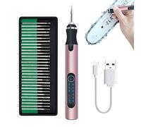 Bolígrafo de grabado inalámbrico, pluma de grabado de vidrio, Pluma de herramientas de grabado Bolígrafo de grabado eléctrico recargable, Kit de bolígrafo de grabado Herramienta portátil para grabador