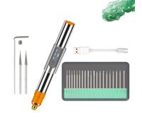 Bolígrafo de grabado rotativo - Máquina portátil versátil para grabado, herramienta de escultura de decoración artesanal, precisión, seguridad, fiabilidad, ligereza | Para madera, piedra, metal, hobby