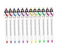 Bolígrafo de Jesús, bolígrafos de Jesús con mensaje inspirador, paquete de 12 bolígrafos cristianos con pequeño dije, bolígrafo de escritura suave de 0, 7 mm para uso diario, iglesia y cestas de Pascu