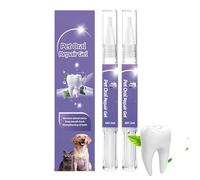 Bolígrafo de limpieza de dientes de perro, 2 piezas ambientador natural, kit de limpieza de dientes de perro, para uso diario, cachorros, gatitos, gatos, animales, pequeños, medianos, grandes