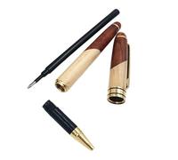 Bolígrafo de madera con clip de metal para escribir, diario, negocios, oficina, cantar, escribir suavemente, madera