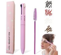 Bolígrafo de maquillaje 4 en 1 Delineador de ojos multifuncional, delineador de labios, lápiz para cejas y resaltador Bolígrafo de maquillaje fácil de aplicar, seguro y respetuoso con la piel Lápi.