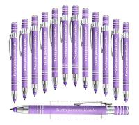 Bolígrafo de metal personalizado - Bolígrafo premium - Bolígrafo de escritura personalizado 2 en 1 - Bolígrafo de tinta negra - Regalo personalizado visualmente atractivo - 12 Pieza