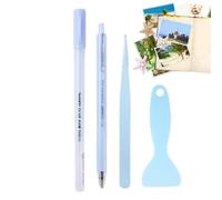 Bolígrafo de pegamento para álbumes de recortes, kit de herramientas para álbumes de recortes,Kit de 4 bolígrafos de pegamento - Herramienta de creación de manualidades para arte en papel, collage, cr