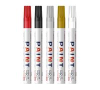 Bolígrafo De Pintura Para Lápida De 5 Colores | Pintura Para Grabado De Lápidas: Rotulador Conmemorativo Impermeable Con Punta De 1,0-3,5 Mm, Tinta Resistente Al Agua Y A La Temperatura, Herramienta D