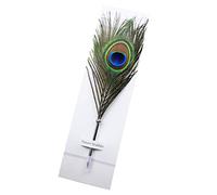 Bolígrafo de plumas de pavo real con tinta negra, pluma natural, para niños, escritura escolar, firmas, regalo de boda de cumpleaños