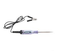 Bolígrafo de prueba de circuito para aplicaciones de CC de bajo voltaje de 3 V a 48 V - Sonda de acero cromado con luz de mango para controles eléctricos automáticos