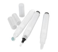 Bolígrafo de punta de pincel giratorio de 3 piezas con botella vacía de bola rodante, bolígrafo de punta de pincel, aplicador de contenedor cosmético giratorio para suero