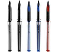 uni-ball AIR UBA-188-L - Bolígrafo mediano de 0,7 mm, paquete de 5, 2 negros, 2 azules, 1 rojo