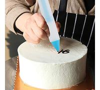 Bolígrafo de silicona para escribir alimentos con 4 boquillas, no se solidifica fácilmente, herramienta de decoración de pasteles y chocolate