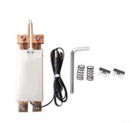 Bolígrafo de soldadura por puntos integrado de mano con disparador automático para soldador por puntos de batería, adecuado para máquina de soldadura de batería, diseño de barra de cobre (blanco)