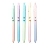 Bolígrafo de tinta de gel, 0,7 mm, punta fina, punta suave, 6,1 x 2,17 x 0,67 pulgadas, 5 piezas de punta de precisión y agarre cómodo, rotulador Stationery con clip para estudiantes, negocios
