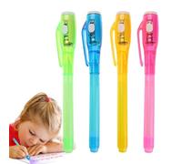 Bolígrafo de tinta invisible con luz UV, marcador de escritura secreto, bolígrafo portátil con notas divertidas y dibujos creativos, seguro para niños, manualidades y juegos, 5.4 x 0.7 x 0.4 pulgadas