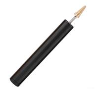 Bolígrafo de tinte de borde de cuero con aplicador de rodillo extraíble y cuerpo de aluminio de alta densidad para uso en materiales de cuero y tela (negro)