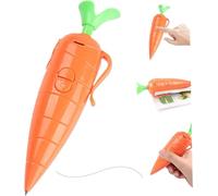 Bolígrafo de zanahoria grabadora, bolígrafo naranja lindo, función de lectura y grabación de audio, bolígrafo grabador, carrot recorder pen toy also as ballpoint pen writing & voice recording cage