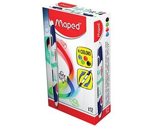 Bolígrafo doble punta Helix Maped, rosa 229112, color ASSORTED N/A
