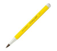 Bolígrafo Drehgriffel de calidad, tinta azul real, color amarillo medio