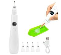 Bolígrafo Eléctrico para Diamond Painting, Boligrafo Diamantes Sin Cera, Inalámbrico Recargable Lapiz Electrico Pintura Diamantes con 4 Cabezales Recambio, Diamond Painting Accesorios Herramienta DIY