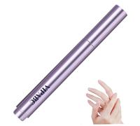 Bolígrafo empujador de aceite para cutículas 3 en 1 con punta en ángulo de 45°, removedor de cutículas de uñas y bolígrafo de aceite hidratante para uñas secas y dañadas cuidado de padrastros