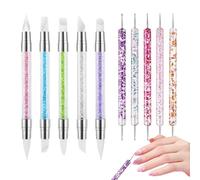 Bolígrafo Esculpir Uñas,Pincel de Silicona de Doble Punta | Pluma Multifuncional Para Tallar Uñas Para Viajes Hogar Interiores Viaje De Negocios