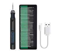 Bolígrafo grabador para todos los materiales, pluma de grabado de madera de carga USB, bolígrafo de grabado eléctrico, kit de bolígrafo de grabado portátil, herramienta de grabado de metal para