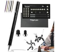 Bolígrafo magnético antiestrés para adultos, adolescentes, bolígrafo magnético negro, bolígrafo de gel, bolígrafo de metal magnético de descompresión, regalos de escritura magnética para cumpleaños