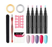 Bolígrafo marcador para uñas | Herramientas de manicura de salón con punta fina y duradera - Bolígrafo colorante con puntas finas - Viaje de trabajo, fiesta, uso interior, escuela, novia, esposa y