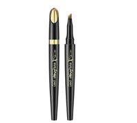 Bolígrafo Microblading para Cejas de Cuatro Puntas, Lapiz Impermeable con Trazos Similares al Pelo, Larga Duración Anti Manchas para Maquillaje Realista y Natural de Cejas(Black 5#,2 PCS)