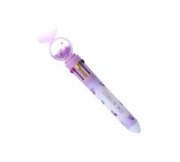 Bolígrafo multicolor 10 bolígrafos de color en 1 de 0,5 mm para escribir códigos de colores, diario, suministros de escritura de oficina, multicolor para niños, dibujo de Navidad