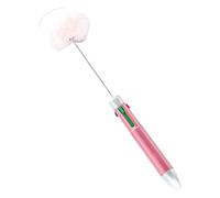 Bolígrafo multicolor con cuentas, 4 colores en 1, retráctil, multicolor, para escribir, anotar, marcar suministros escolares y de oficina