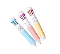 Bolígrafo Multicolor De 3 Piezas Bolígrafos Escritura 10 Colores En 1 Retráctil Multicolor Para Diario Codificación Colores Alivio Del Estrés Para Oficina