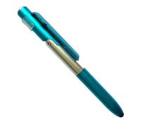 Bolígrafo multifuncional de 4 pulgadas con luz LED, soporte plegable para teléfono y lápiz capacitivo para lectura nocturna, oficina y escuela, paquete de 6
