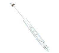 Bolígrafo multiherramienta 5 en 1 con cuentas de metal con destornillador, regla de medición, multiherramienta para bocetos, medición de cuentas de tamaño de bolsillo