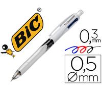 BOLIGRAFO BIC MULTIFUNCION AZUL / NEGRO / ROJO / PORTAMINAS 0,5 MM