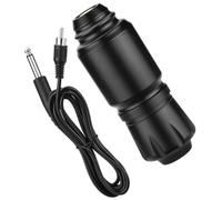 Bolígrafo Negro para Tatuar de Aleación de Aluminio Compacto | Rca, Velocidad 9 V y 8000, Voltaje 5-10 V, Corriente 1, Diseño Rotativo Portátil