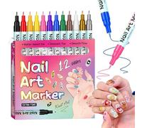 Bolígrafo para - 13 cm, 12 colores, bolígrafo de dibujo para uñas, punta fina, diario creativo para | Simplifica el proceso de creación de diseños complejos, usati