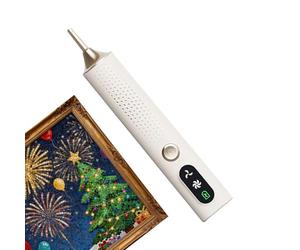 Bolígrafo para arte con diamantes de imitación inalámbrico, herramienta para pintura de puntos con batería de 500 mAh, herramienta de arte con diamantes de imitación de control de precisión, para uso