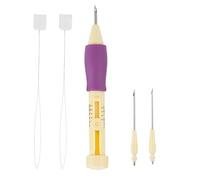 Bolígrafo para Bordar, Punzón de Aguja para Bordar con Kit de Bolígrafo de Aguja de 3 Tamaños para Manualidades, Herramienta de Aguja Perforadora para Manualidades, (Gradiente