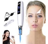 Bolígrafo Para Eliminar Lunares, Dispositivo De Plasma Con Picosegundos De Luz Azul, MáQuina Para Eliminar Manchas Oscuras, Tatuajes, Pecas Y Cicatrices, 9 Modos + 4 Niveles, Con Gafas,Blue
