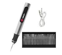 Bolígrafo Para Esculpir: Bolígrafo De Grabado Inalámbrico Para Más De 60 Superficies | Incluye 30 Brocas E Instrucciones, Ideal Para Artistas, Entusiastas Del Bricolaje, Joyeros Y Modelistas En Metal,