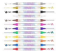 Bolígrafo para la pintura de uñas - Duración prolongada con 12 colores, puntas para niñas, ideal para viajes y regalos a esposa, hermana e hija
