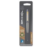 Bolígrafo Parker Jotter Acero inoxidable con detalle dorado Punta mediana Ti