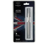 Bolígrafo Parker Jotter Fine Point SS tinta negra + recarga y estuche azul...