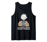 Bolígrafo Peanuts Pig Messy People Need Organized Mess Vintage Camiseta sin Mangas