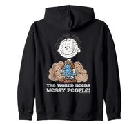 Bolígrafo Peanuts Pig Messy People Need Organized Mess Vintage Sudadera con Capucha